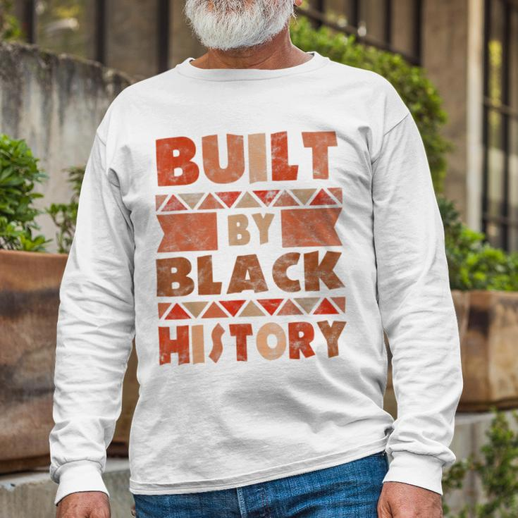 Built By Black History African American Pride Long Sleeve T-Shirt Gifts for Old Men