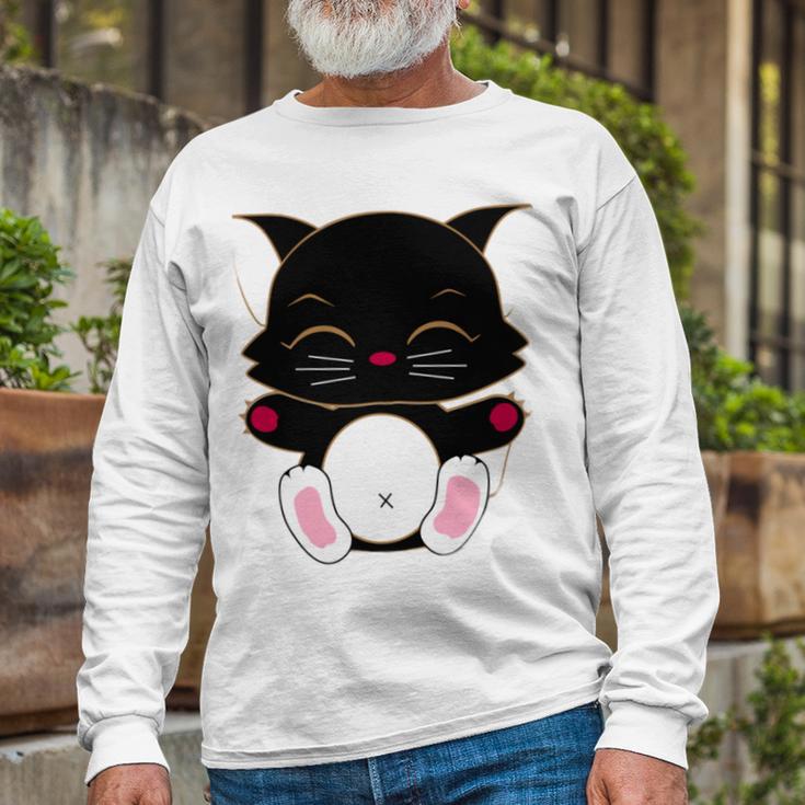 Cat Cut Cat Cat Lovers Black Cat Funny Cat Birthday Cat Gift Cat Danger Kitty V2 Unisex Long Sleeve Gifts for Old Men