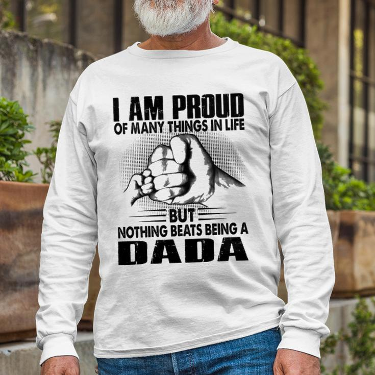 Dada Grandpa Nothing Beats Being A Dada Long Sleeve T-Shirt Gifts for Old Men