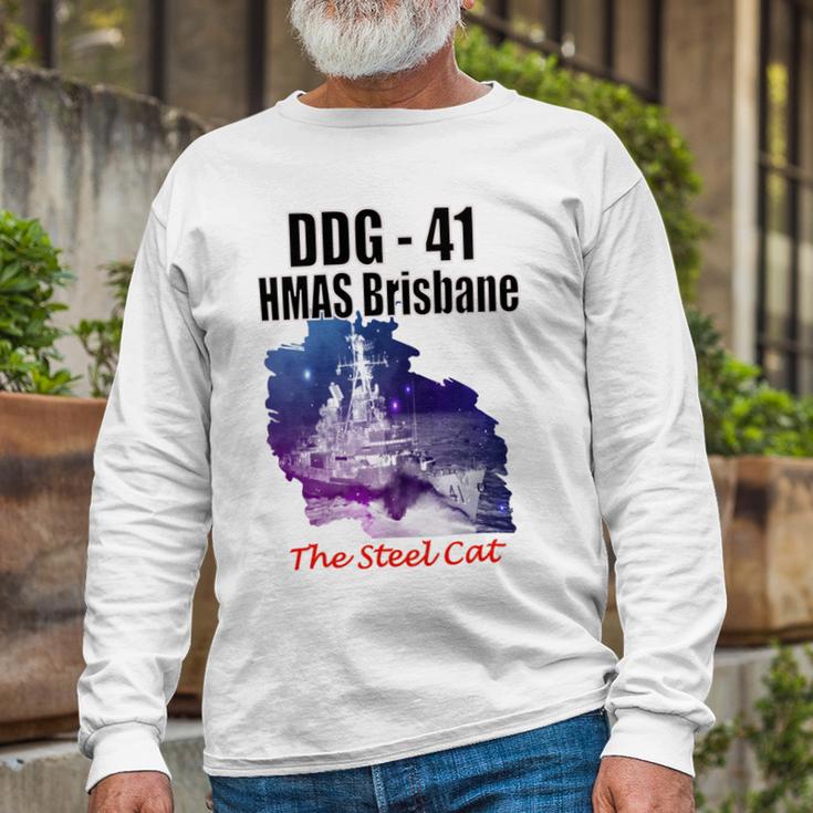 Ddg - 41 Hmas Brisbane Unisex Long Sleeve Gifts for Old Men