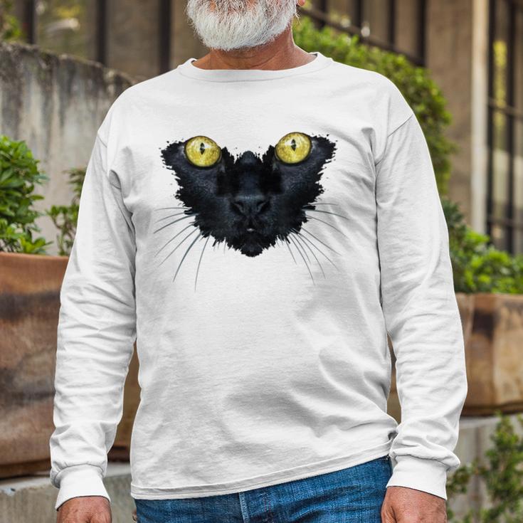 Death Rides A Black Cat Unisex Long Sleeve Gifts for Old Men