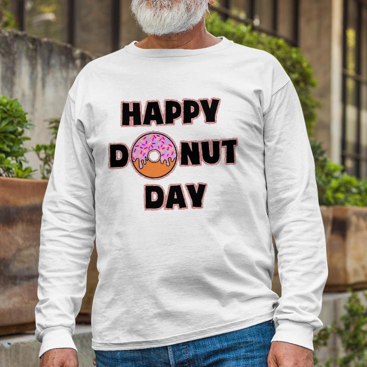Donut For And Happy Donut Day Long Sleeve T-Shirt Gifts for Old Men