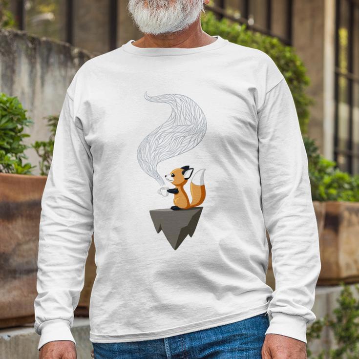 Fox Tea Unisex Long Sleeve Gifts for Old Men