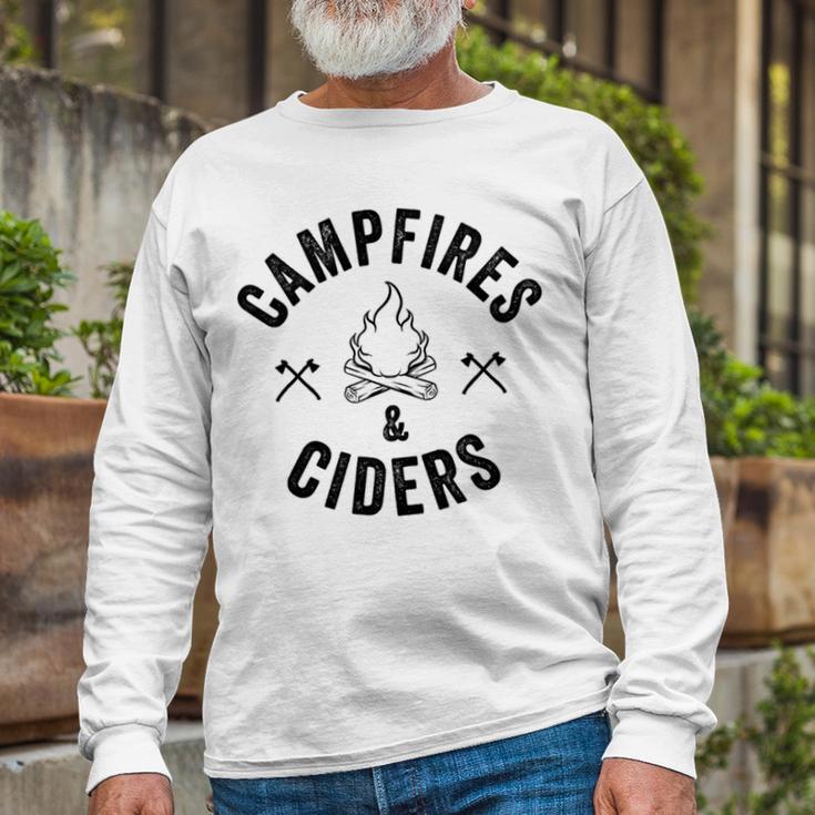 Funny Campfires Ciders Camping 58 Shirt Unisex Long Sleeve Gifts for Old Men