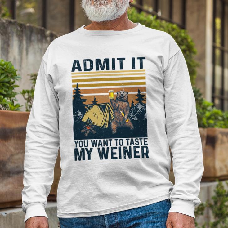 Funny Camping Admit It You Taste My 57 Shirt Unisex Long Sleeve Gifts for Old Men