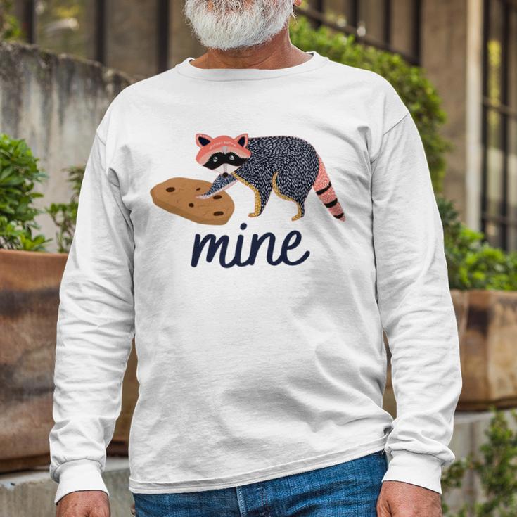 Funny Cookie Raccoon Food Lover Unisex Long Sleeve Gifts for Old Men