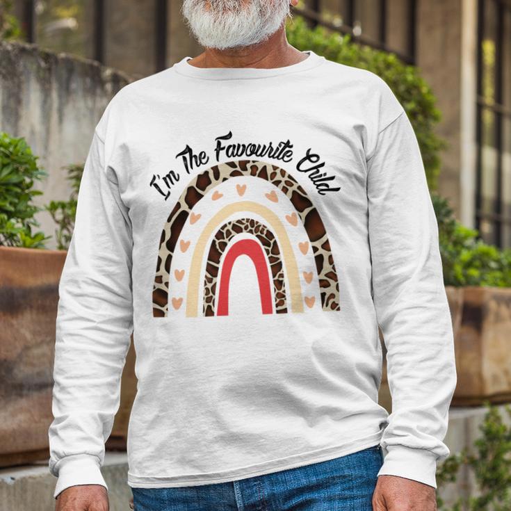 Funny Im The Favourite Child Siblings Family Tees Gift Essential Tshirt Unisex Long Sleeve Gifts for Old Men