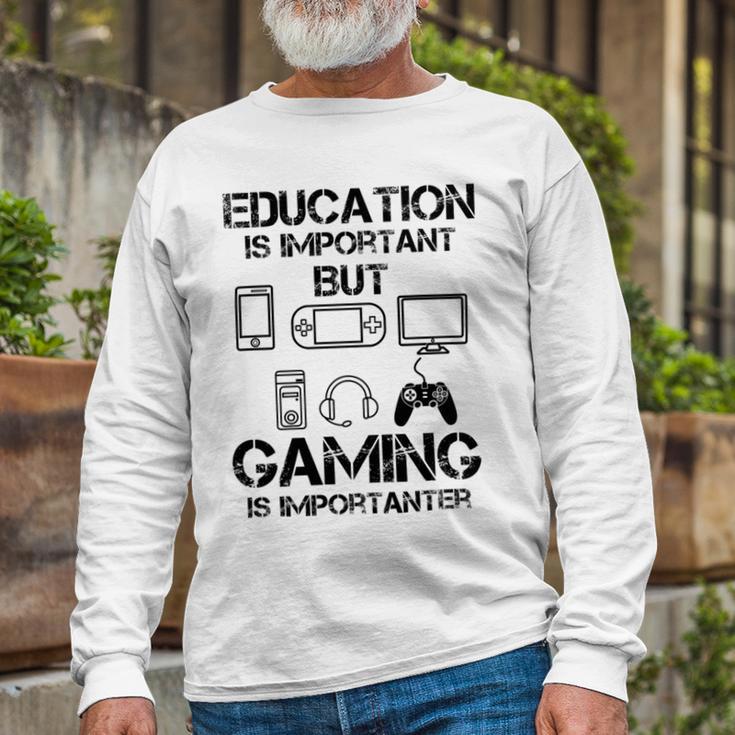 Funny Kids Gaming Unisex Long Sleeve Gifts for Old Men