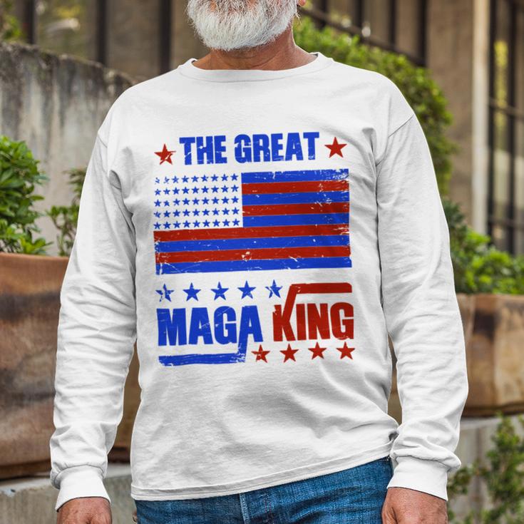 Funny The Return Of The Ultra Maga King Flag Gift Unisex Long Sleeve Gifts for Old Men