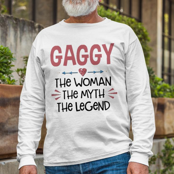 Gaggy Grandma Gaggy The Woman The Myth The Legend Long Sleeve T-Shirt Gifts for Old Men