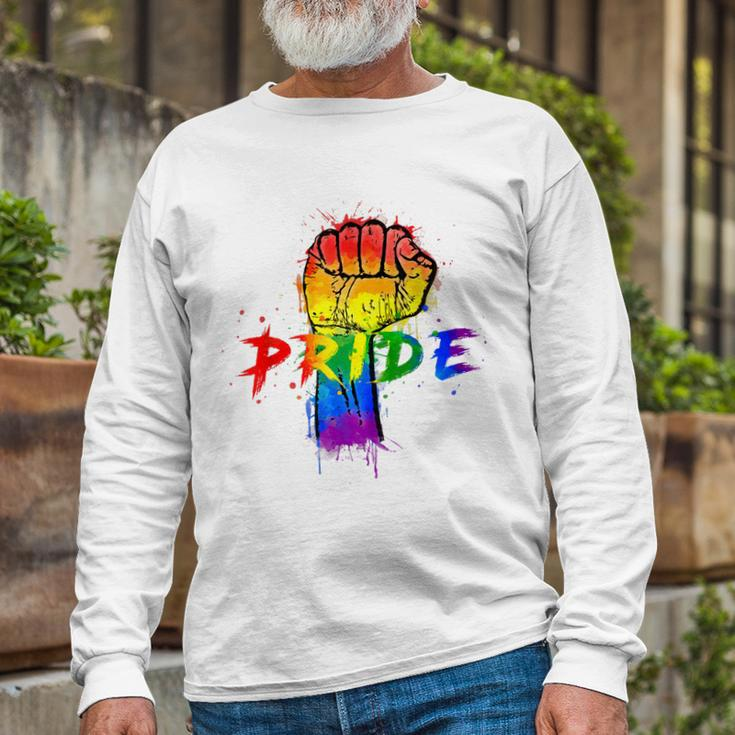 Gay Pride Lgbt For Gays Lesbian Trans Pride Month Long Sleeve T-Shirt T-Shirt Gifts for Old Men