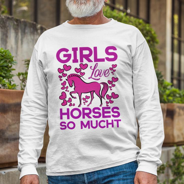 Girls Love Hhoresed So Much Unisex Long Sleeve Gifts for Old Men