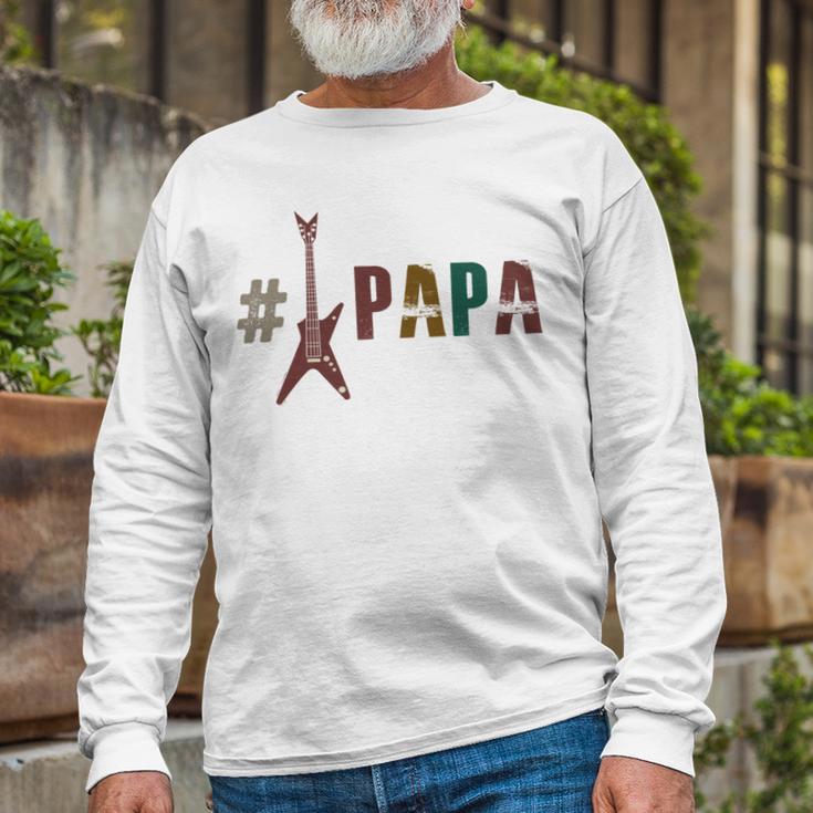 Guitar Papa Unisex Long Sleeve Gifts for Old Men