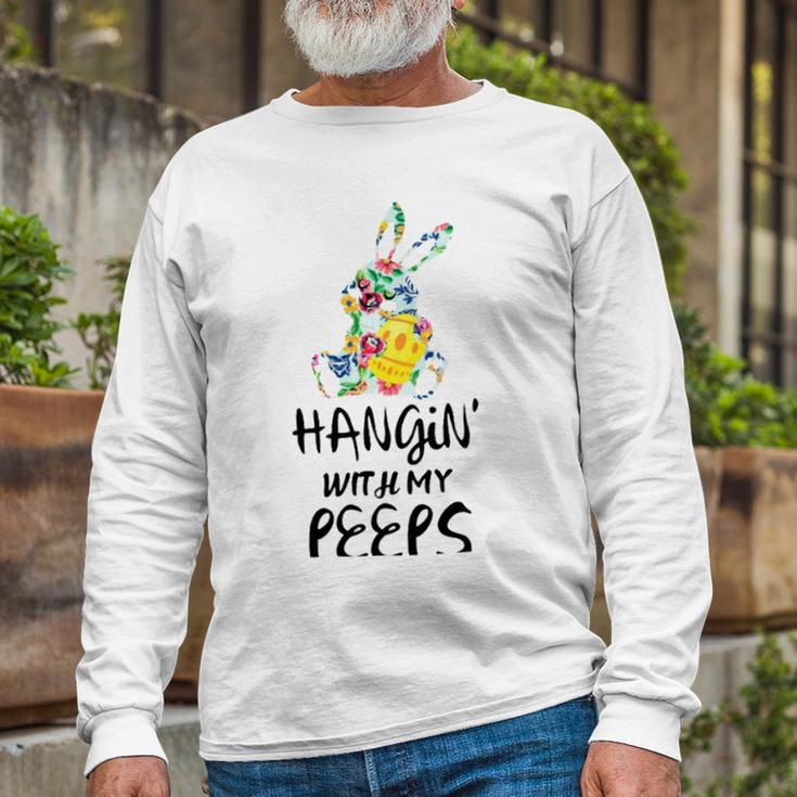 Hangin With My Peeps 837 Shirt Unisex Long Sleeve Gifts for Old Men