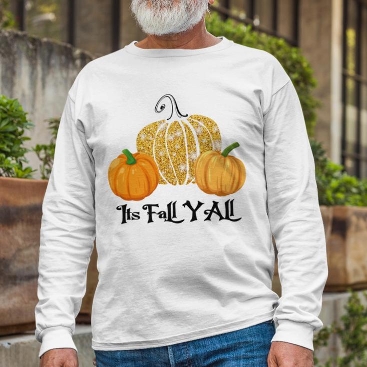 Happy Fall Yall Its Fall Yall Leopard Print Pump V2 Unisex Long Sleeve Gifts for Old Men