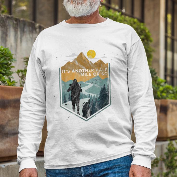 Hiking With My Puppy Good Day So Wave Unisex Long Sleeve Gifts for Old Men