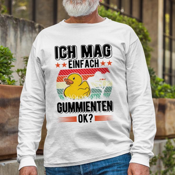 Ich Mag Einfach Gummienten Badeente Unisex Long Sleeve Gifts for Old Men