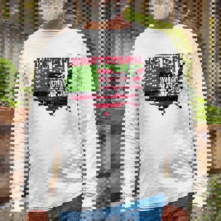 Juneteenth Living FreeIsh Since 1865 Tshirt Long Sleeve T-Shirt Gifts for Old Men