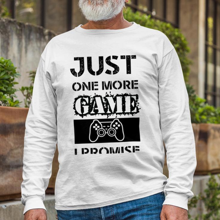 Just One More Game I Promise Unisex Long Sleeve Gifts for Old Men