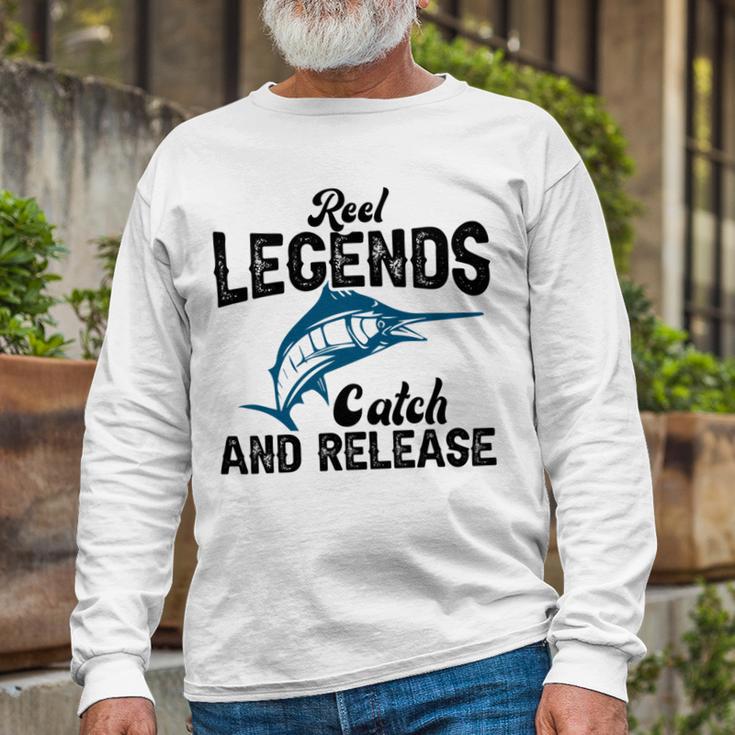 Loving Fish Reel Legends Catch And Release Unisex Long Sleeve Gifts for Old Men