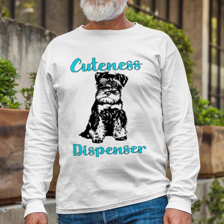 Miniature Schnauzer At Home Cuteness Dispenser Multi Tasking Dog Unisex Long Sleeve Gifts for Old Men