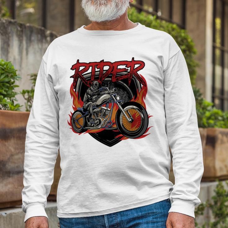 Motorcycle Halloween Costume Motorbike 497 Shirt Unisex Long Sleeve Gifts for Old Men