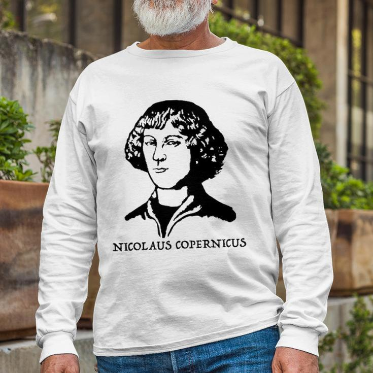 Nicolaus Copernicus Portraittee Long Sleeve T-Shirt T-Shirt Gifts for Old Men