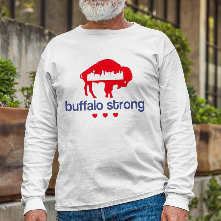 Pray For Buffalo City Of Good Neighbors Buffalo Strong Long Sleeve T-Shirt T-Shirt Gifts for Old Men