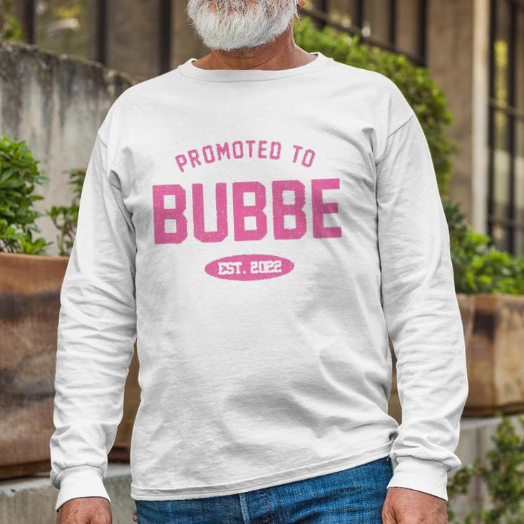 Promoted To Bubbe Baby Reveal Jewish Grandma Long Sleeve T-Shirt T-Shirt Gifts for Old Men