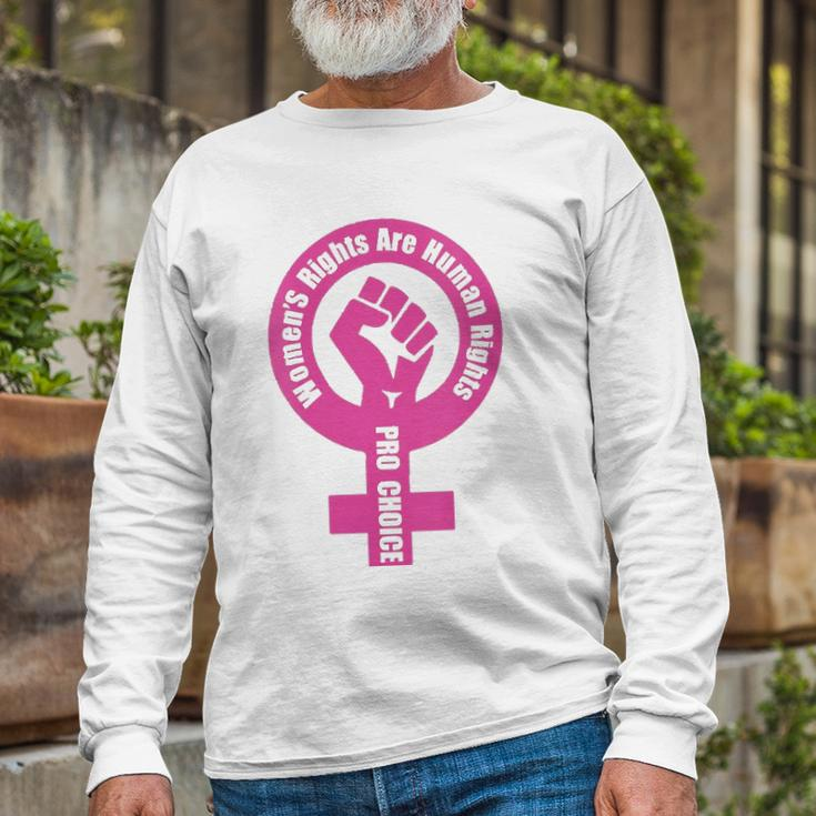 Rights Are Human Rights Pro Choice Long Sleeve T-Shirt T-Shirt Gifts for Old Men