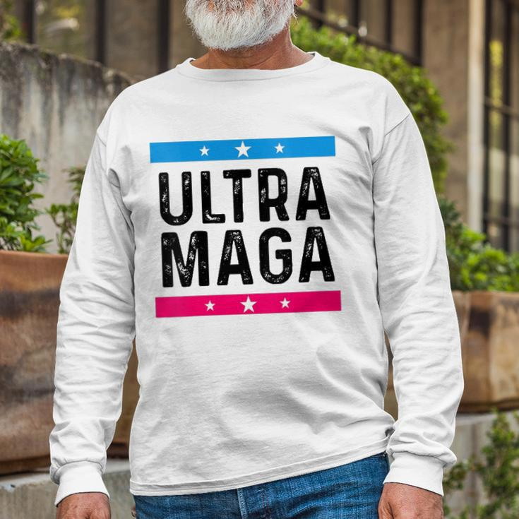 Ultra Mega Patriotic Trump Republicans Conservatives Vote Trump Long Sleeve T-Shirt T-Shirt Gifts for Old Men