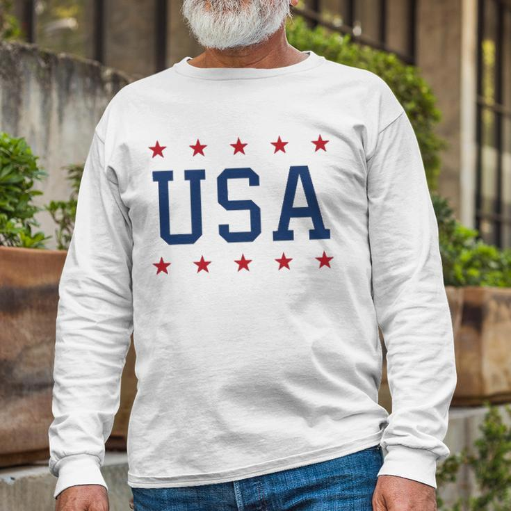 Usa Patriotic American Pride 4Th Of July Long Sleeve T-Shirt T-Shirt Gifts for Old Men