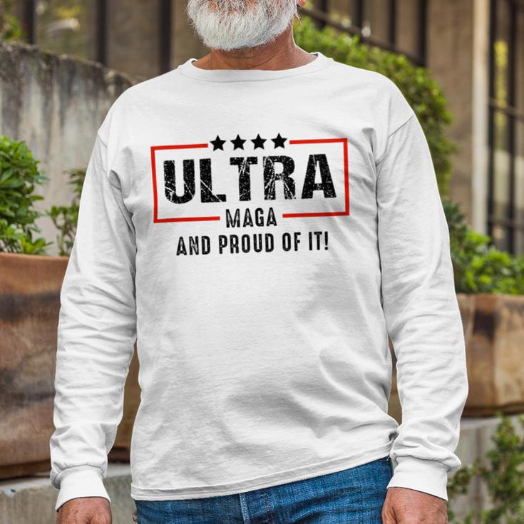 Vintage Ultra Maga And Proud Of It Unisex Long Sleeve Gifts for Old Men