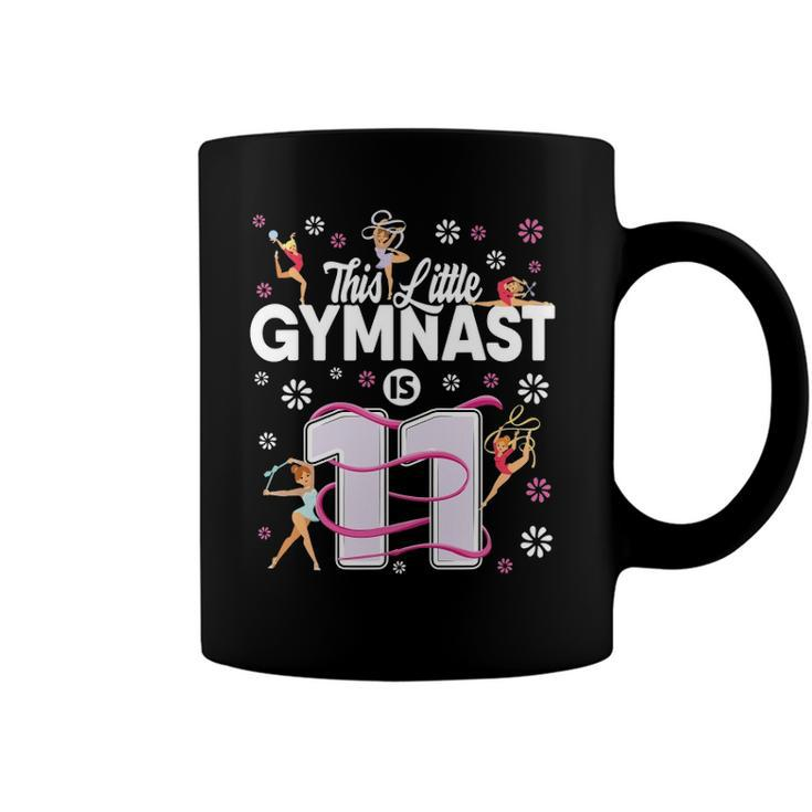 11 Years Old Gymnast 11Th Birthday Girl Tumbling Gymnastics Coffee Mug