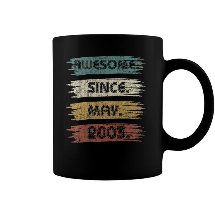19 Years Old Gifts Awesome Since May 2003 19Th Birthday Coffee Mug
