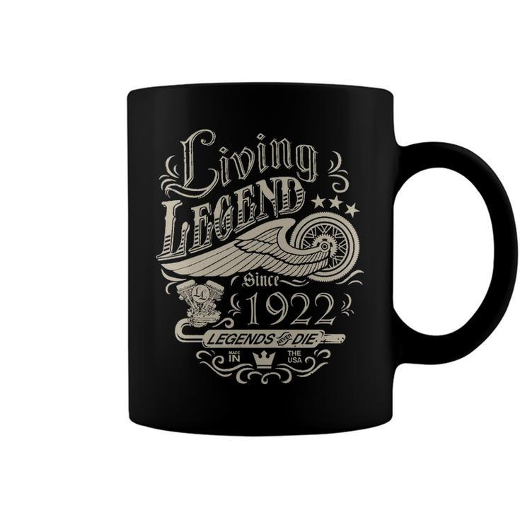 1922 Birthday   Living Legend Since 1922 Coffee Mug