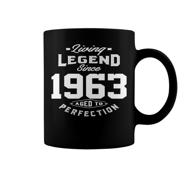 1963 Birthday Gift   Living Legend Since 1963 Aged To Perfection Coffee Mug