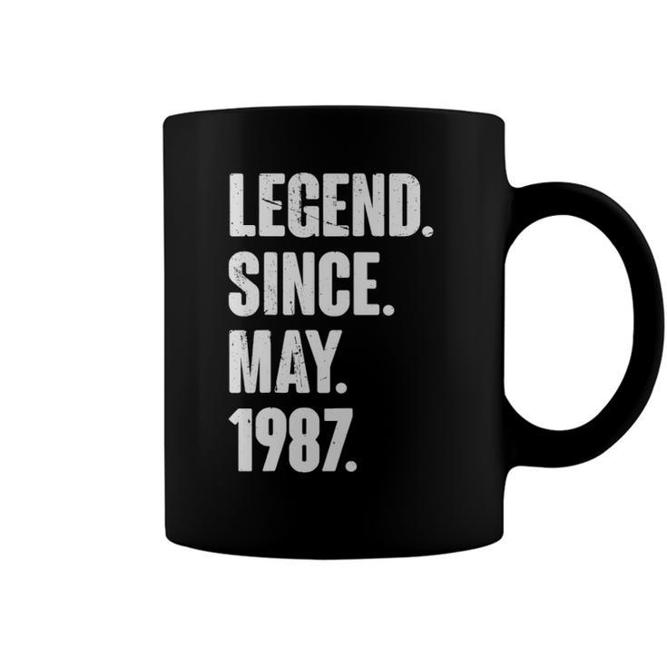 35 Years Old Gift 35Th Birthday Legend Since May 1987 Gift Coffee Mug