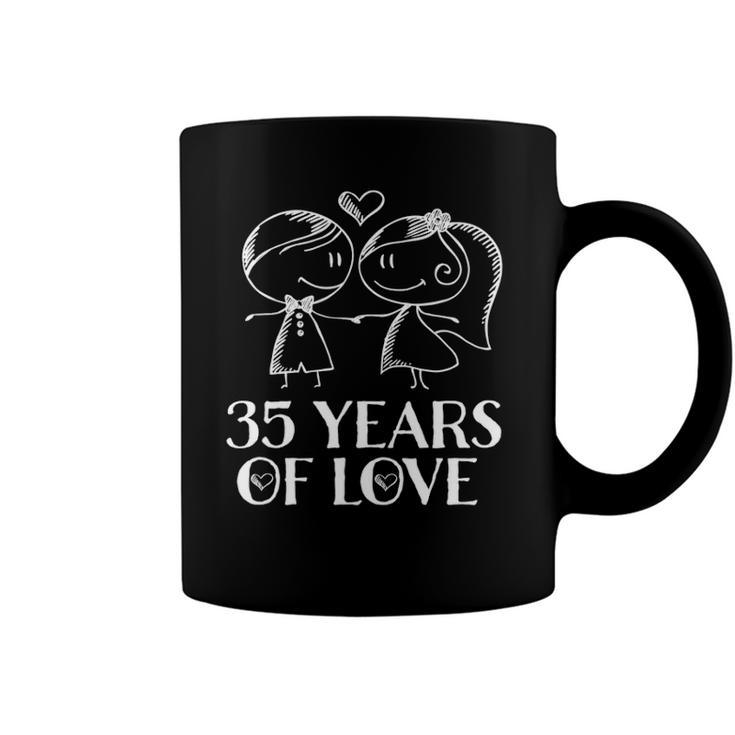 35Th Anniversary Couples 35 Year Wedding Anniversary Coffee Mug
