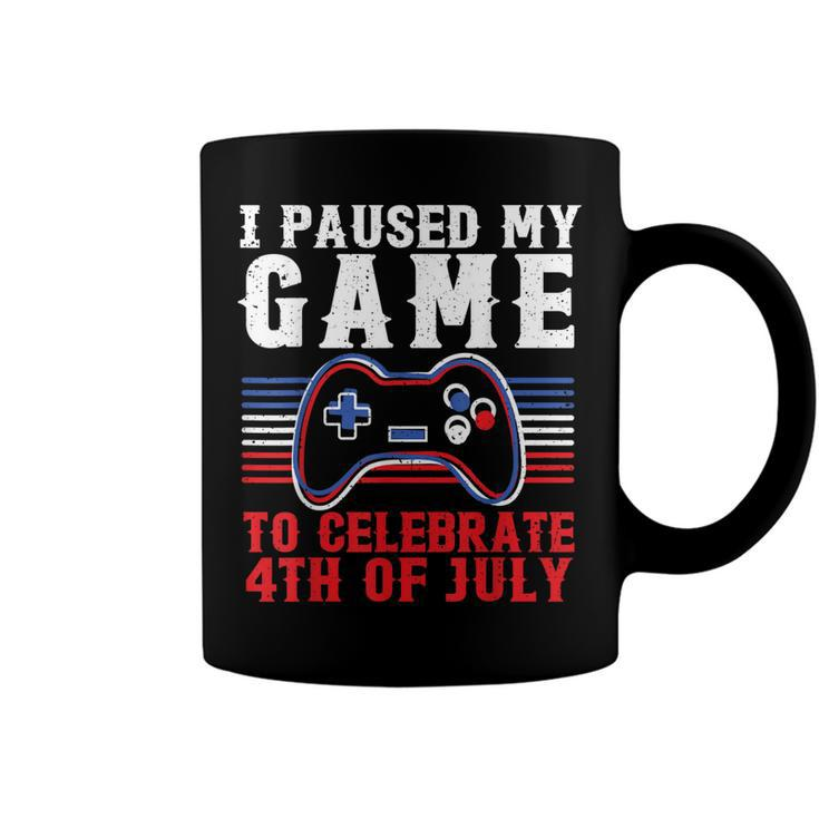 4Th Of July Gamer I Paused My Game To Celebrate 4Th Of July  Coffee Mug