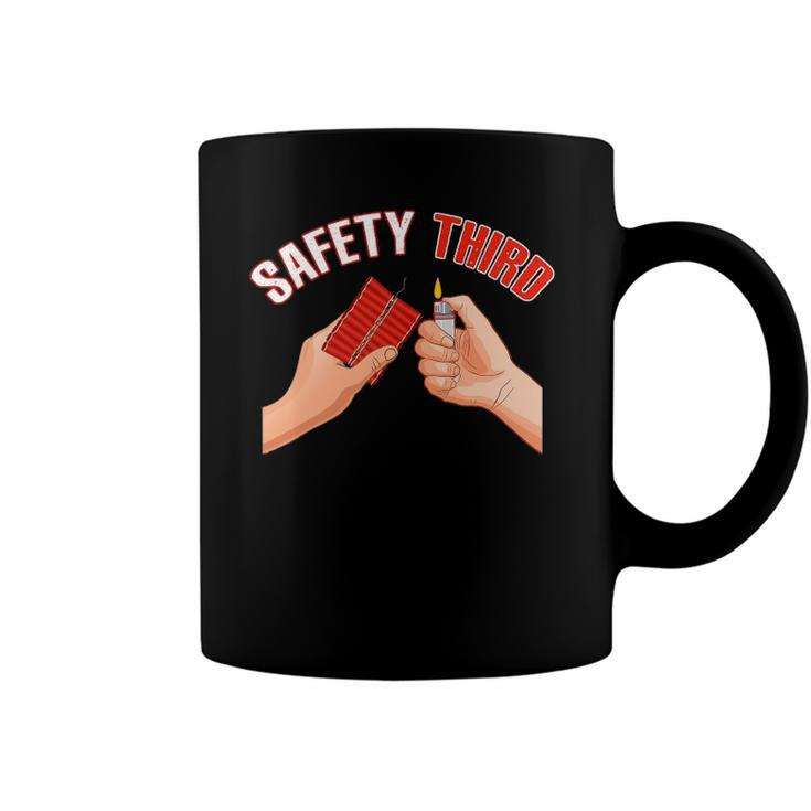4Th Of July Patriotic Fireworks Safety Third Funny Coffee Mug