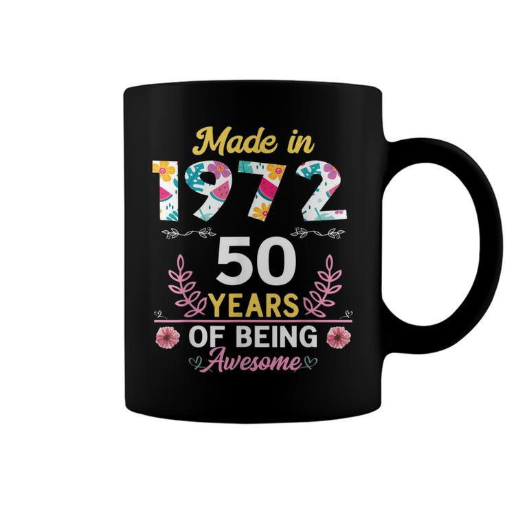 50 Years Old Gifts 50Th Birthday Born In 1972 Women Girls  V3 Coffee Mug