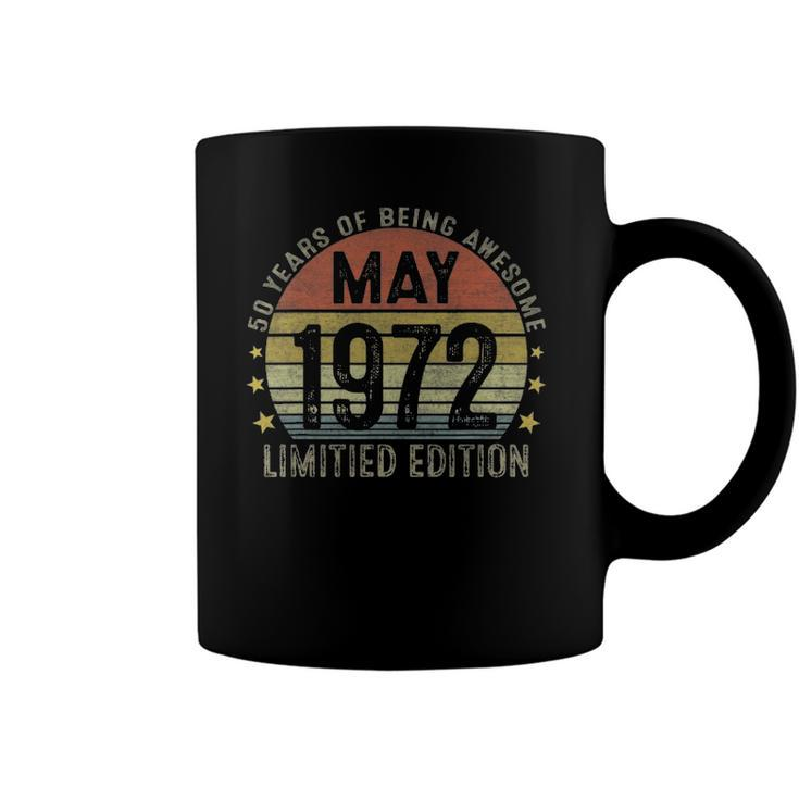 50 Years Old Gifts May 1972 Limited Edition 50Th Birthday Coffee Mug