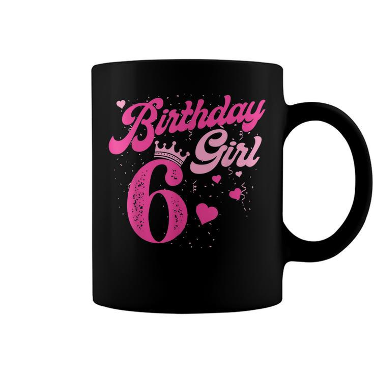 6Th Birthday Girl Crown 6 Years Old Bday Coffee Mug