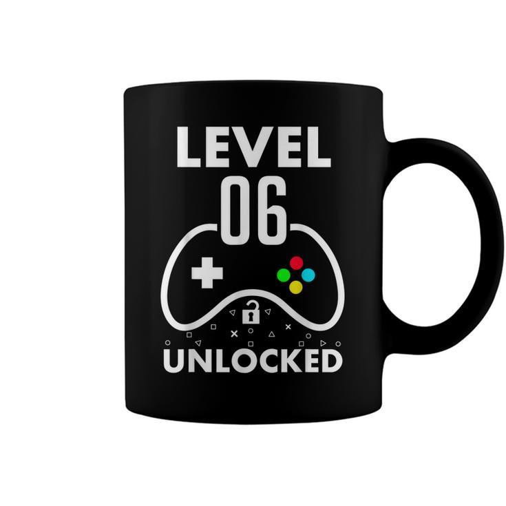 6Th Birthday  Level 6 Unlocked Video Gamer Birthday  Coffee Mug
