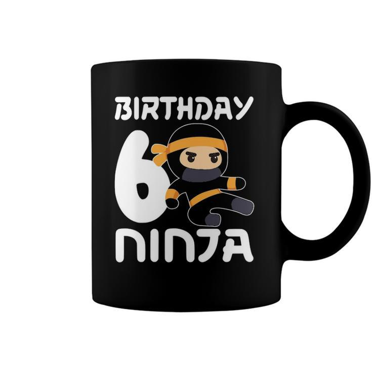 6Th Birthday Ninja Six 6 Years Old Boy Coffee Mug