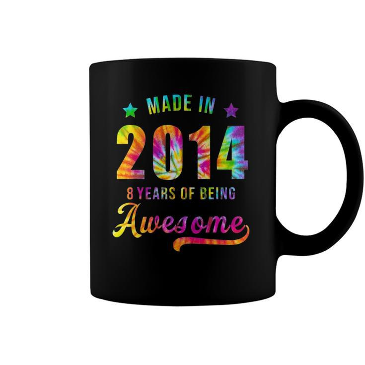 8 Years Old 8Th Birthday 2014 Tie Dye Awesome Coffee Mug