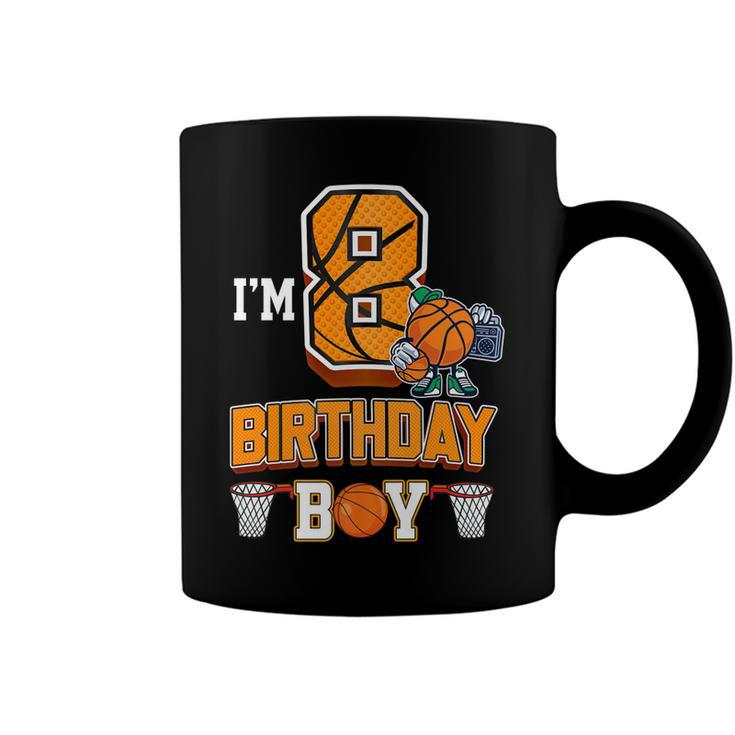 8Th Birthday Basketball Boy 8 Years Old Kids   Coffee Mug
