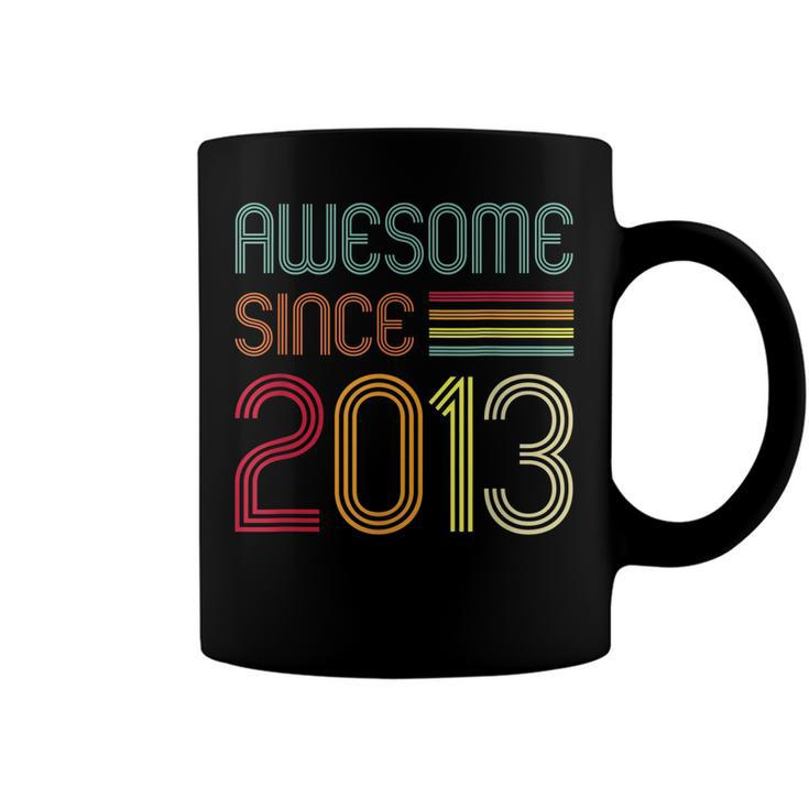 9 Year Old Gifts Awesome Since 2013 9Th Birthday Retro  Coffee Mug