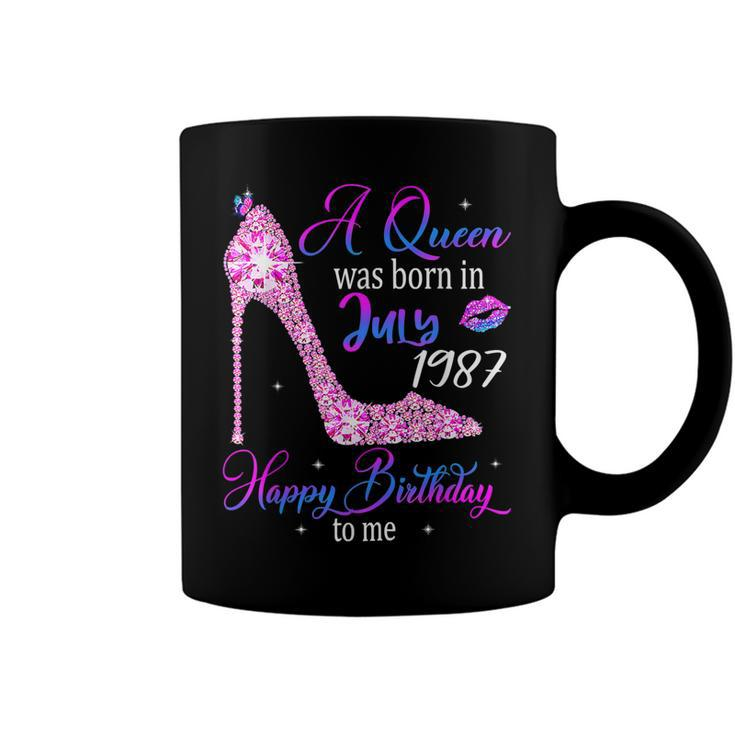 A Queen Was Born In July 1987 Happy 35Th Birthday To Me  Coffee Mug